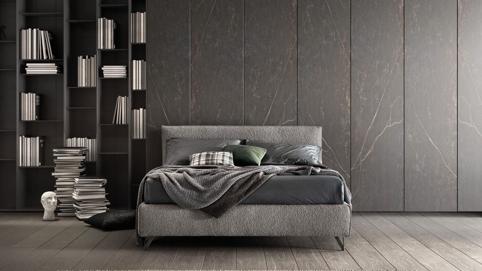 Letto in tessuto Good di Samoa con box contenitore