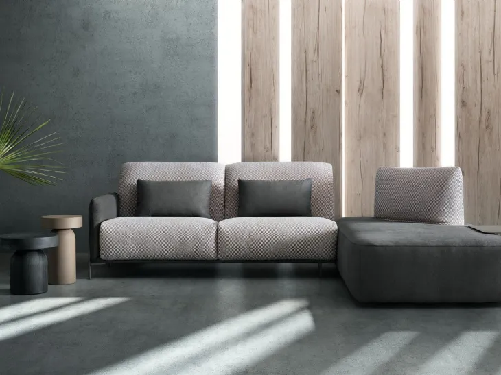 Divano con penisola Blank Minimal di Samoa