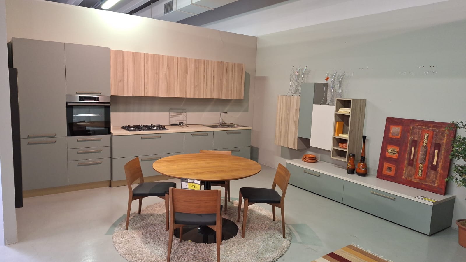 Cucina moderna verde Cloe L.360