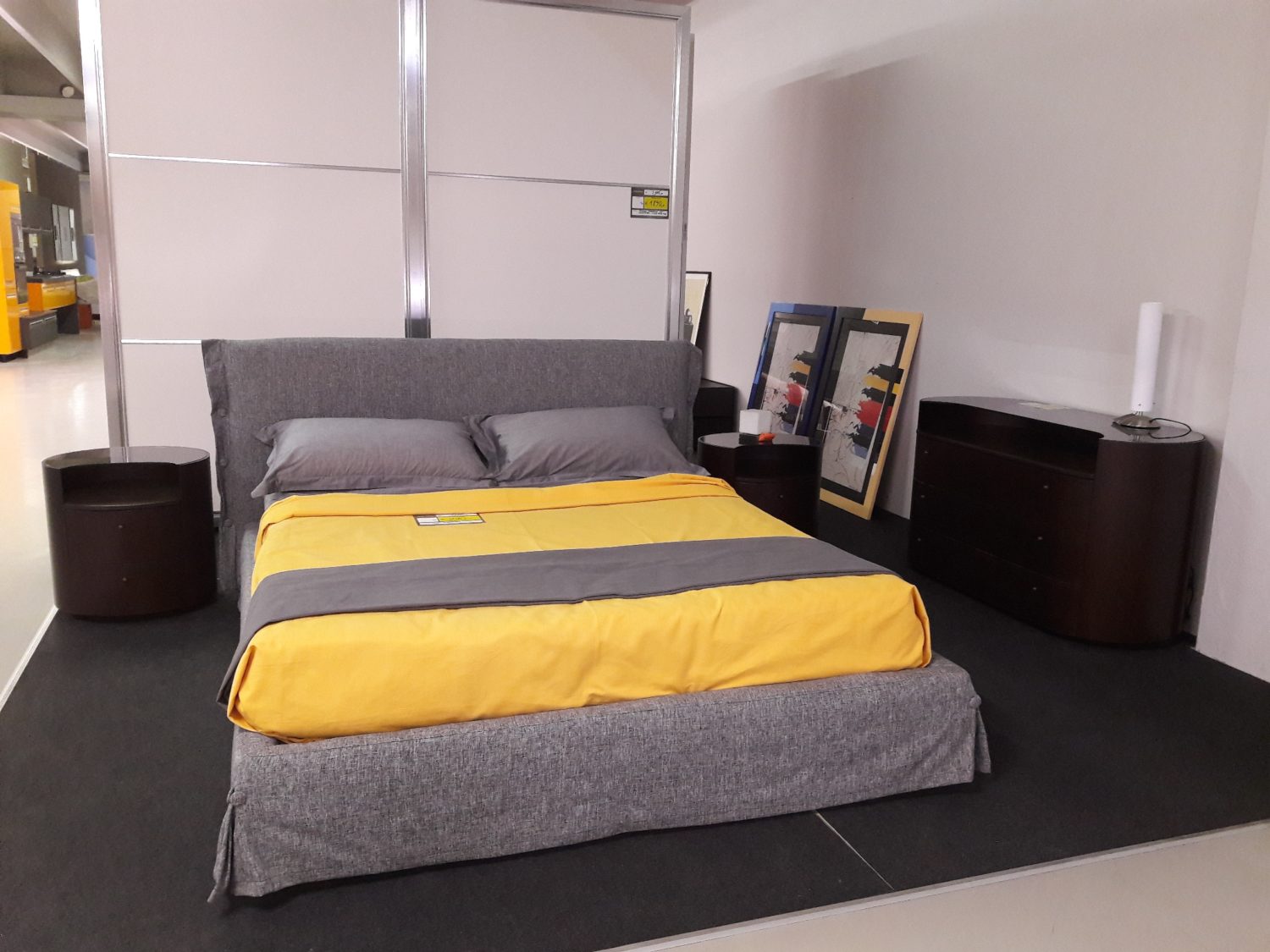 Letto matrimoniale imbottito Le-Gis