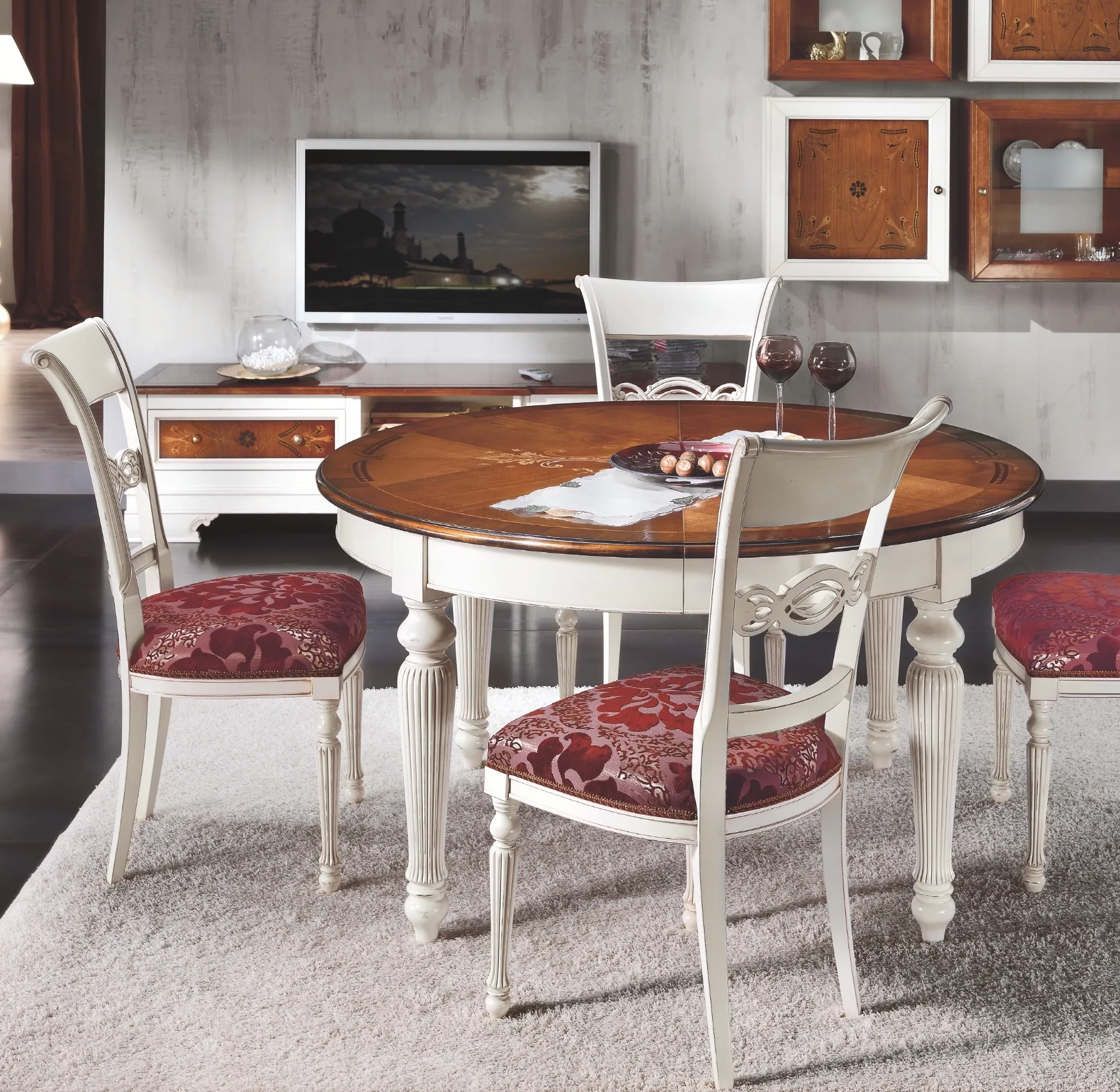 Tavolo Mod. Firenze - rotondo in legno