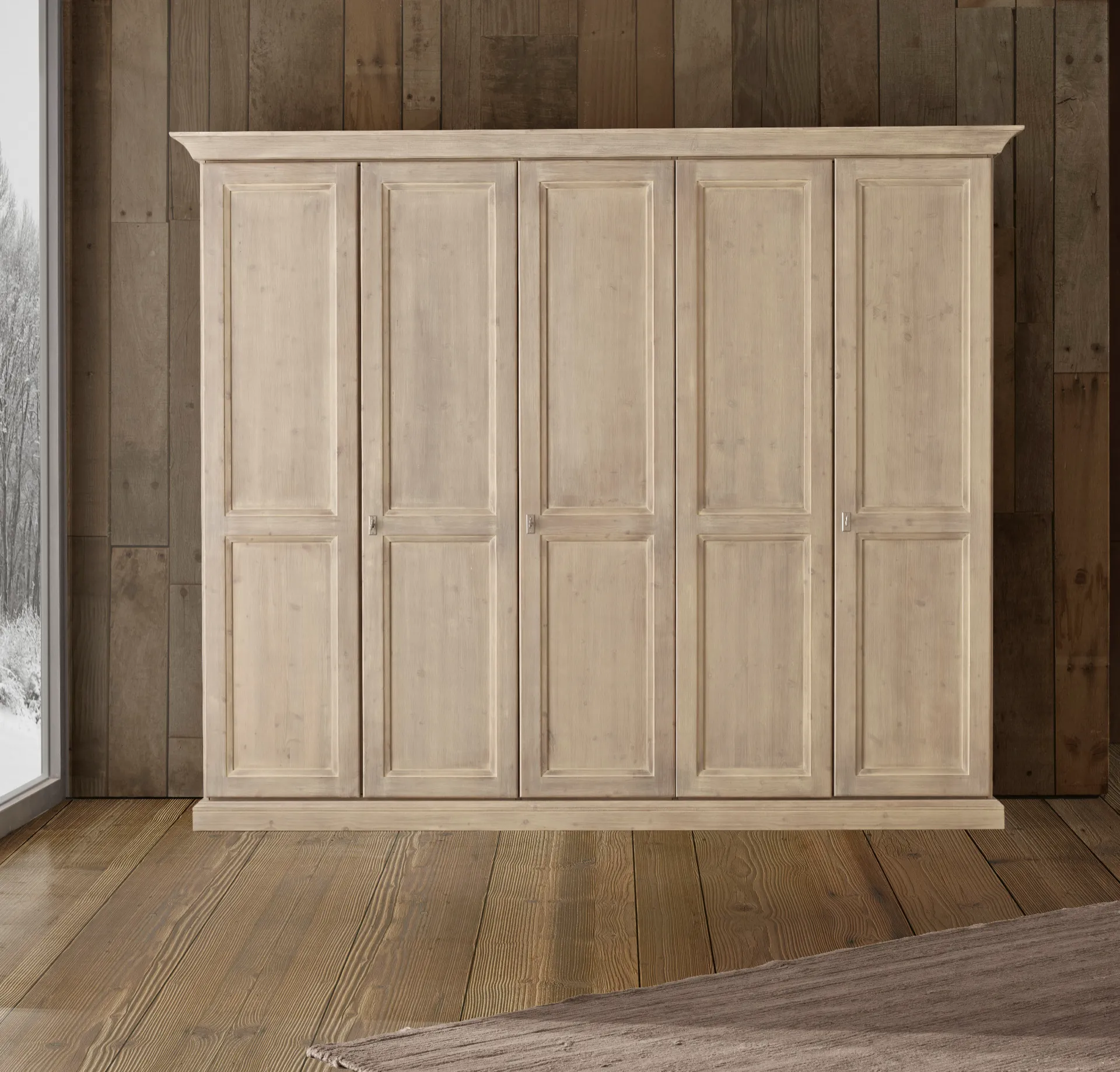 Armadio in Legno Massello Abete Essence – Eleganza rustica, qualità senza compromessi