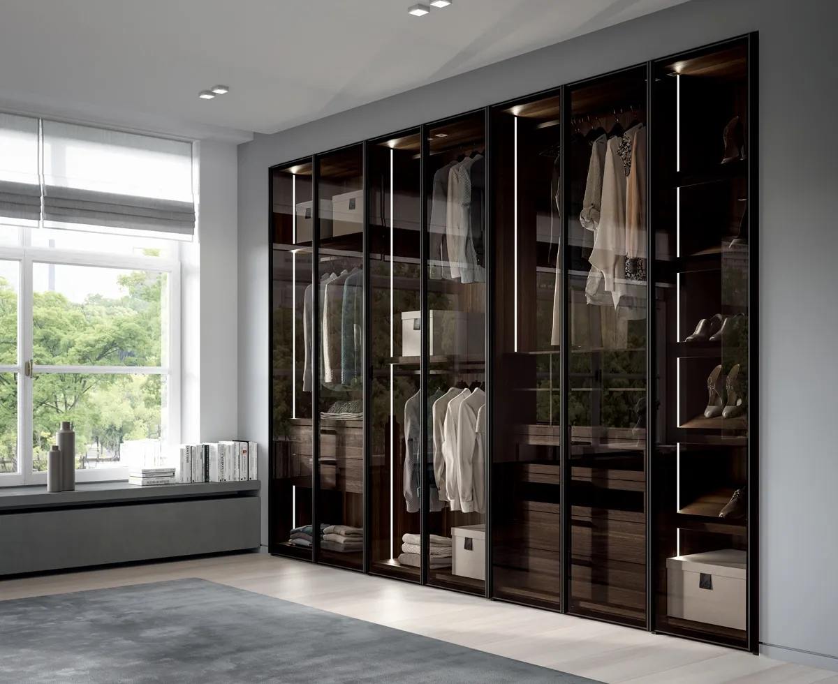 🏡 Armadio Glass Up Dall'Agnese – Eleganza e Design Made in Italy a Prezzo Outlet! 🔥