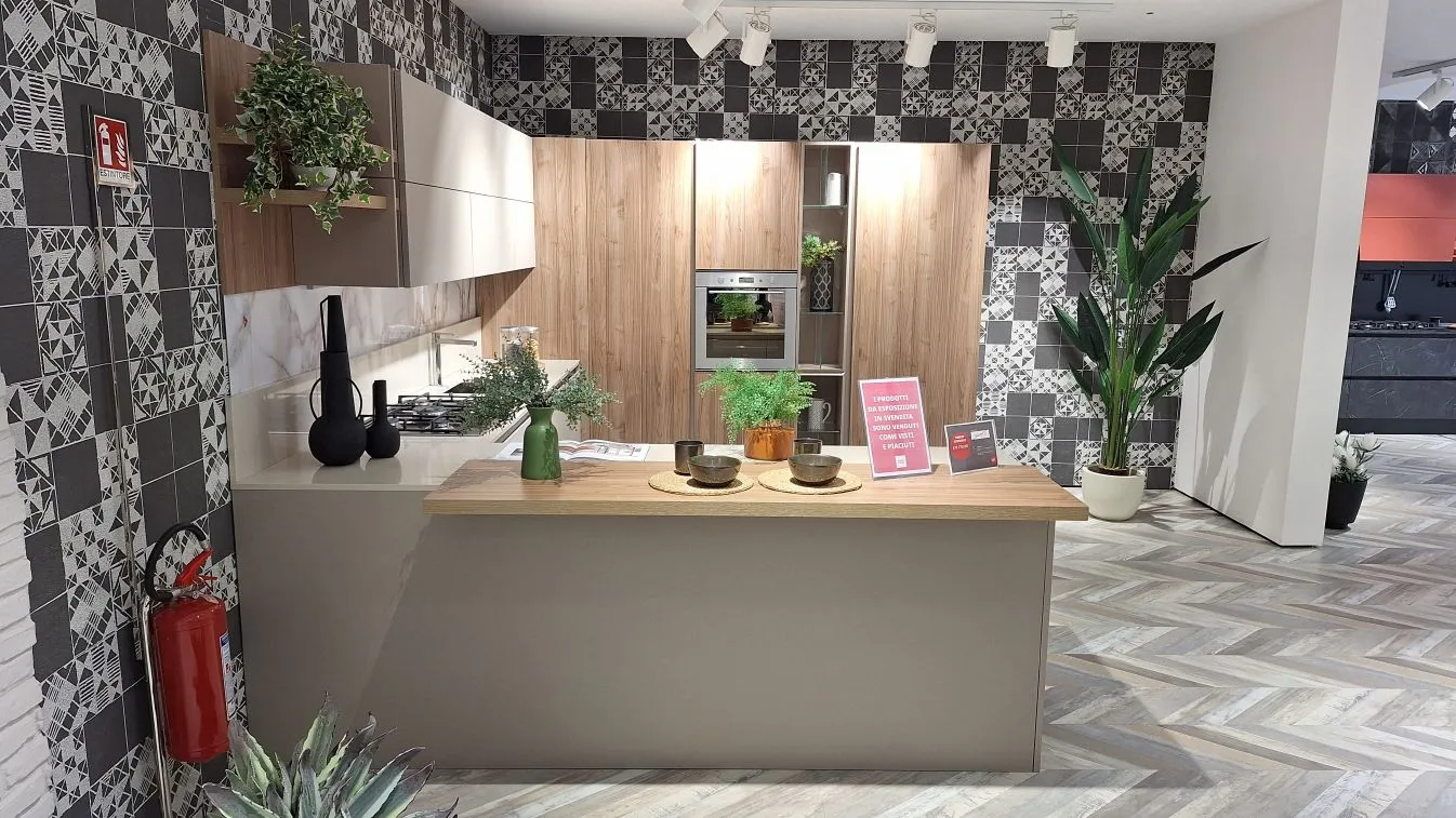Cucina CHARME 37 con penisola – OFFERTA OUTLET