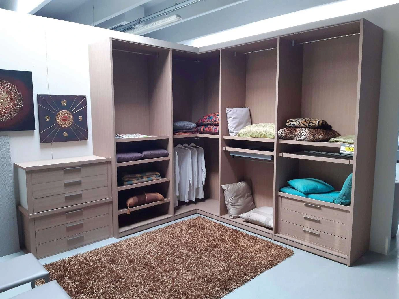 Cabina armadio legno ad angolo - A PREZZO OUTLET